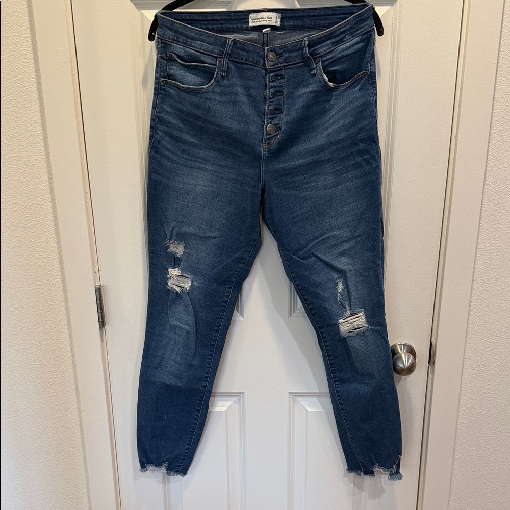 Abercrombie & Fitch Curve Love High Rise Super Skinny Ankle